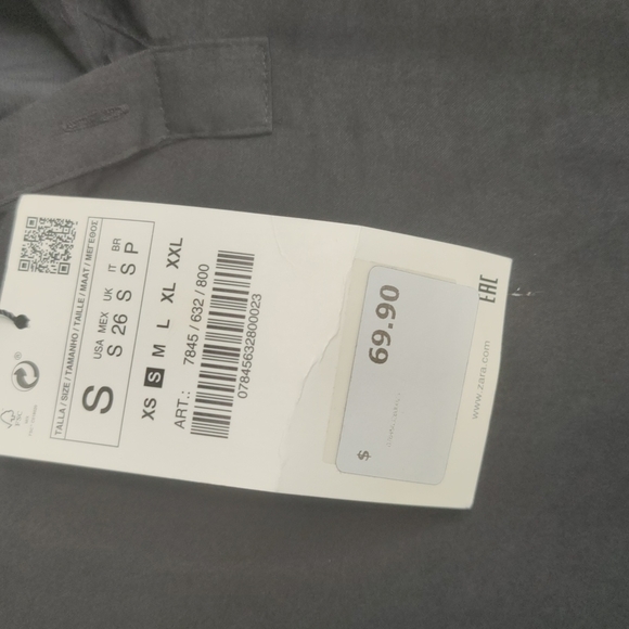 Zara button ruffle turtleneck top - Picture 10 of 12